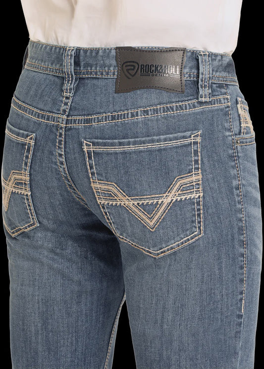 BM1RD04826 | ROCK & ROLL MEN'S STRAIGHT BOOT REVOLVER JEAN