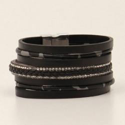 3051301 | BLAZIN ROXX BLACK LAYERED BEADED BRACELET