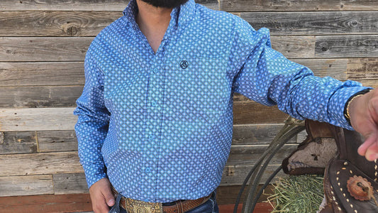 SKCL2023010 | CUEROLINE BLUE/LS/SHIRT