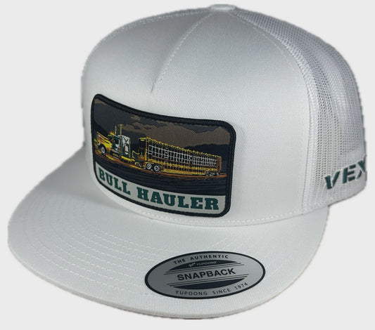 HT-225-003 | VEXIL BULL HAULER NIGHT MOVES WHITE/WHITE MESH CAP