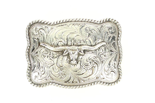 C1037913 | CRUMRINE LONGHORN SILVER BUCKLE