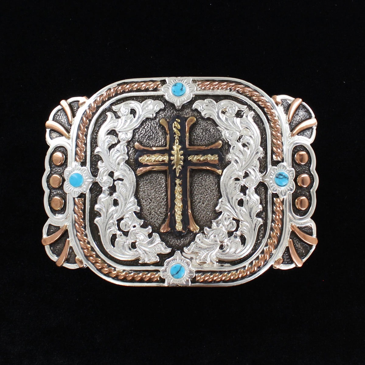 C10104 | CRUMRINE BLACK CROSS BUCKLE
