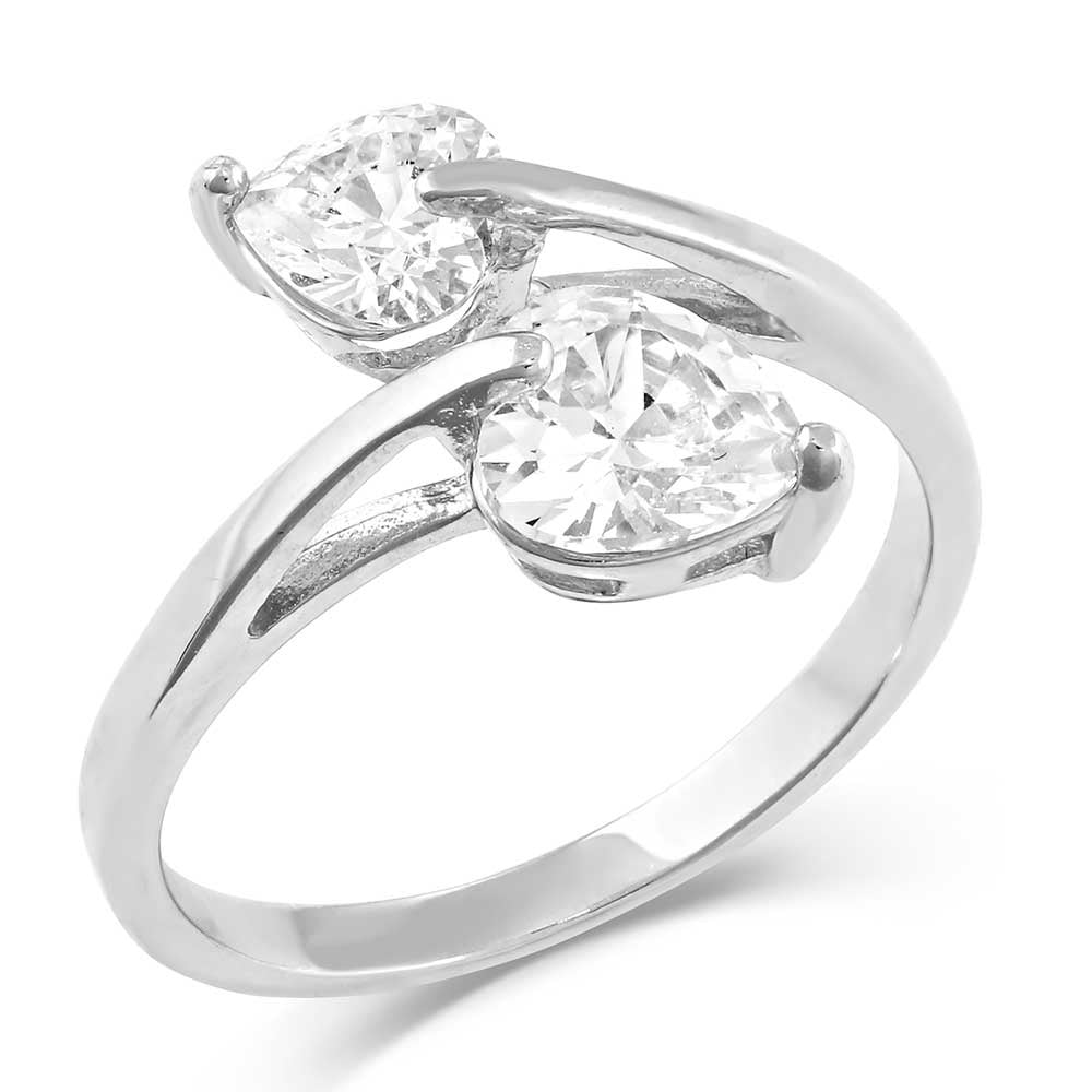 RG5197 | MONTANA SILVERSMITH LILY PAD CRYSTAL WRAP RING- ONE SIZ