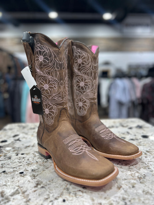 RANCHERS WOMENS BOOT DARLAS PINK BOTTOM