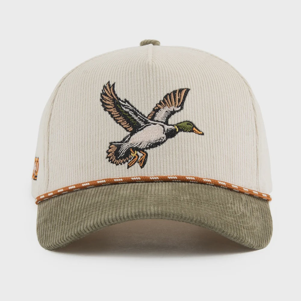 THE MALLARD | OUT YONDER CAP - OFF WHITE/GREEN