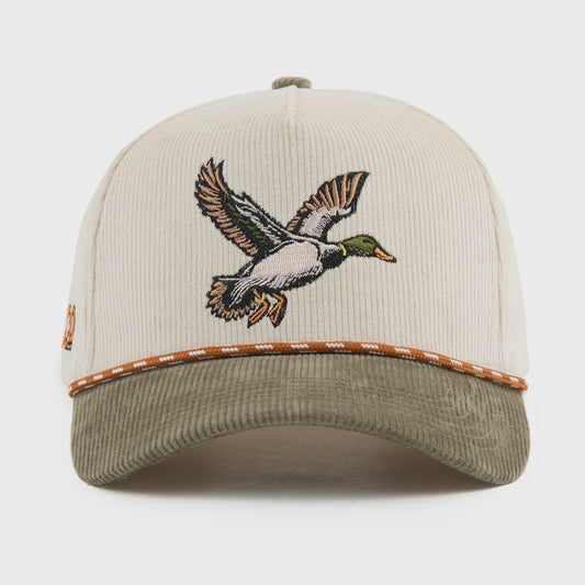 THE MALLARD | OUT YONDER CAP - OFF WHITE/GREEN