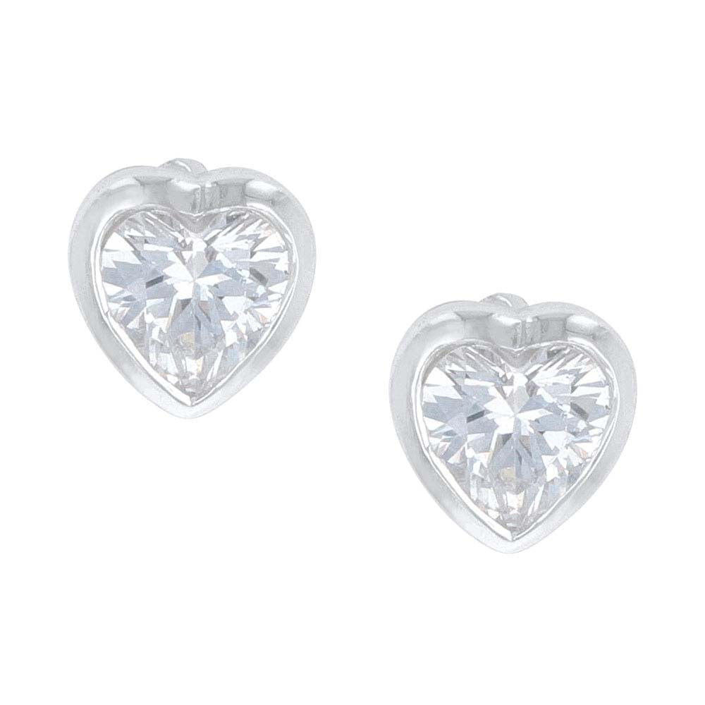 ER4476 | MONTANA SILVERSMITHS TINY HEART CRYSTAL POST EARRINGS