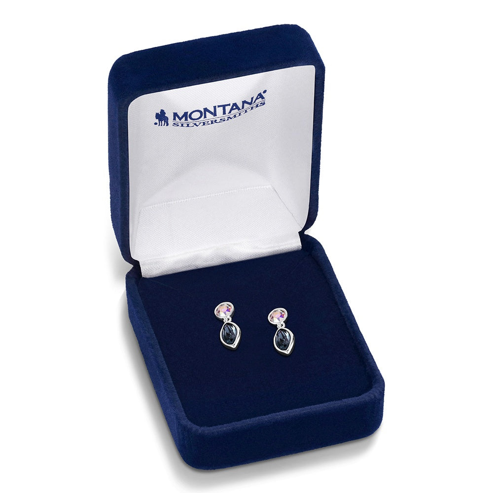ER6617 | MONTANA SILVERSMITHS STILLWATER CRYSTAL EARRINGS