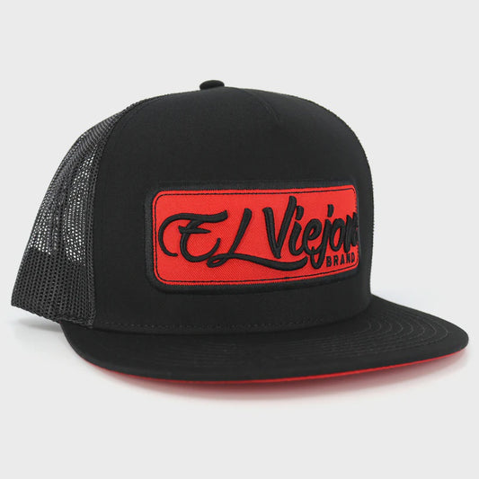 EL VIEJON EVPATCH BLACK (RED PATCH) FLAT VISOR CAP