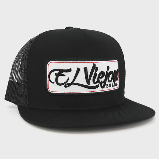 EL VIEJON EVPATCH BLACK (WHITE PATCH) FLAT VISOR CAP