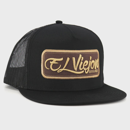 EL VIEJON EVPATCH BLACK (BROWN PATCH) FLAT VISOR CAP