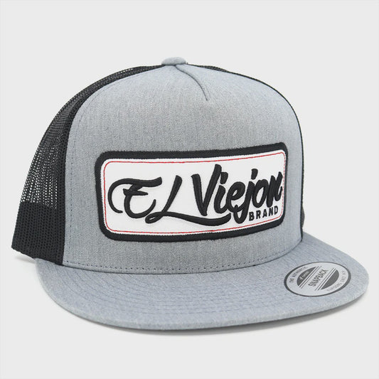 EL VIEJON EVPATCH HEATHER/BLACK FLAT VISOR CAP