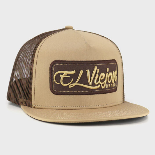 EL VIEJON EVPATCH KHAKI BROWN (BROWN PATCH) FLAT VISOR PATCH