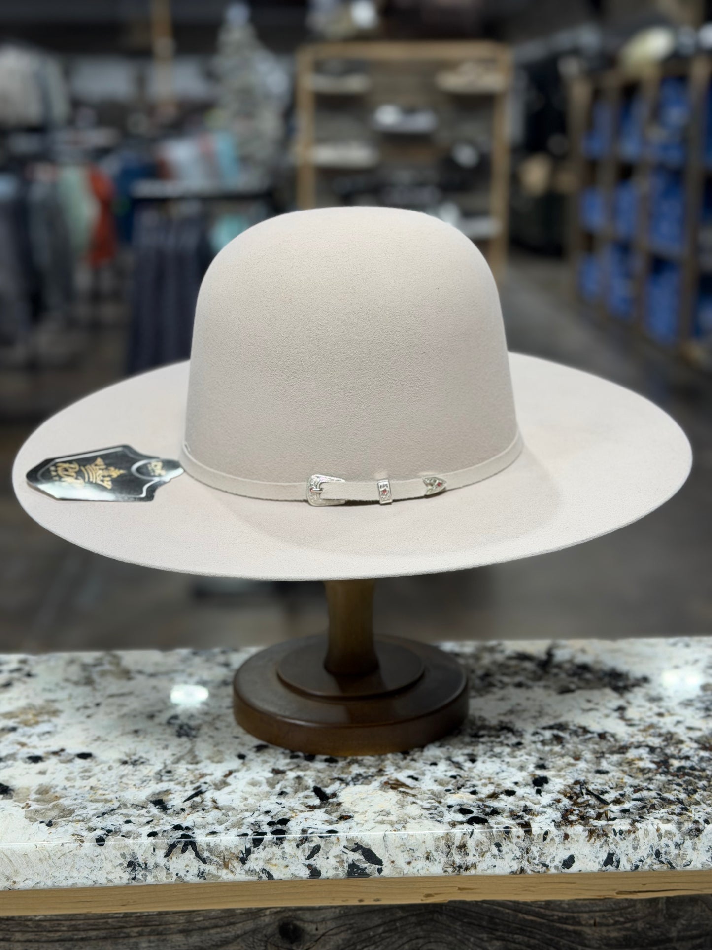 6XO50 | RDR FELT 6X SILVERBELLY OPEN CROWN 4 1/4 BRIM