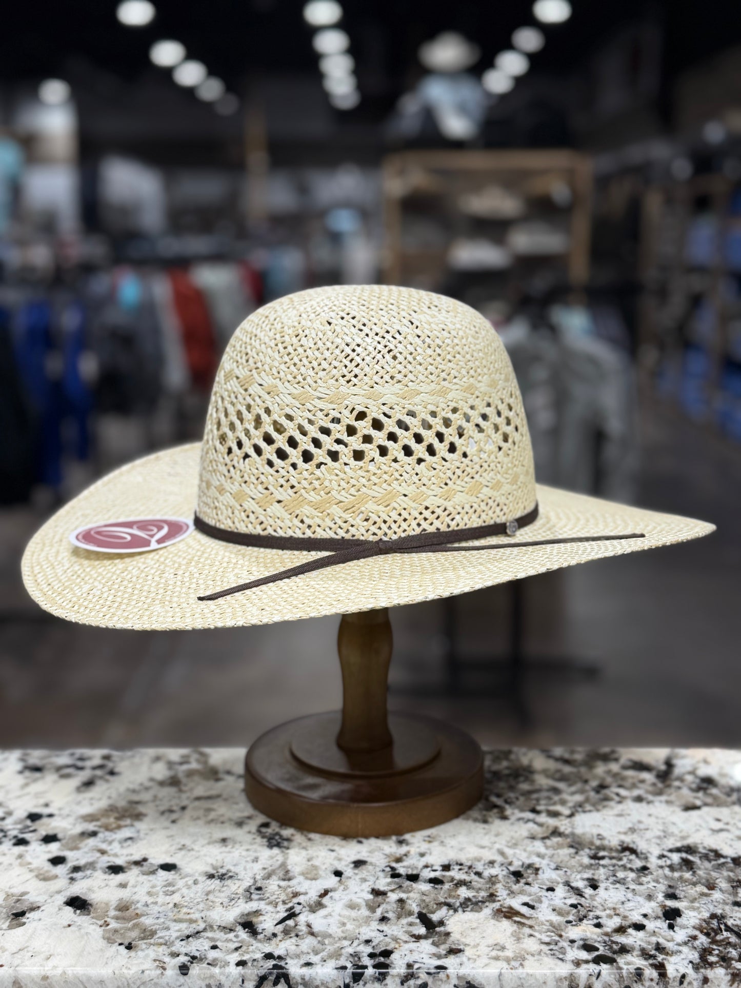 5485 | TACCHINO STRAW OPEN CROWN 4 1/4 INCH BRIM
