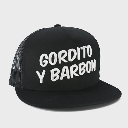 EL VIEJON GORDITO Y BARBON BLACK FLAT VISOR CAP