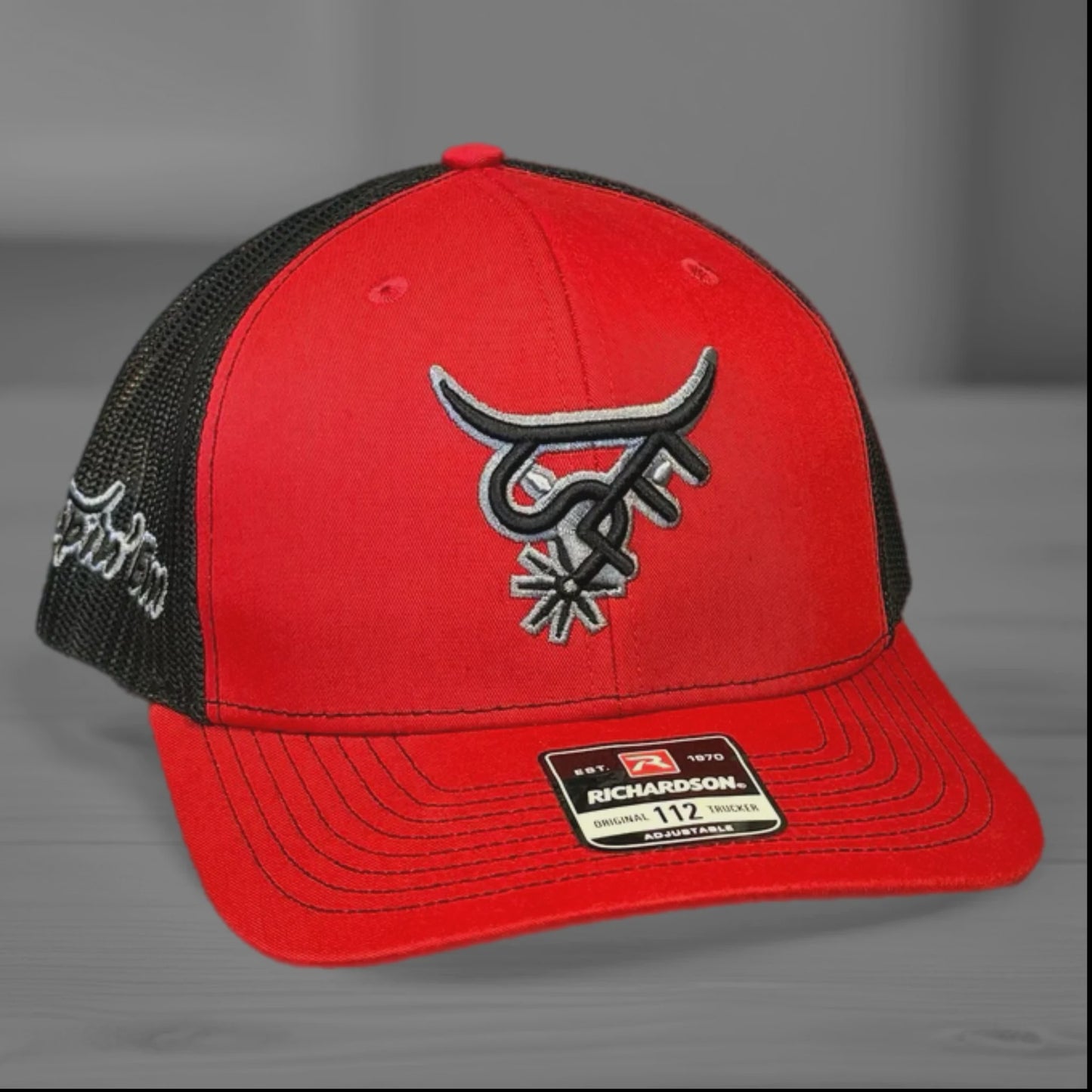 SPIN'EM SPITFIRE ADJUSTABLE SNAPBACK CAP - RED/BLACK