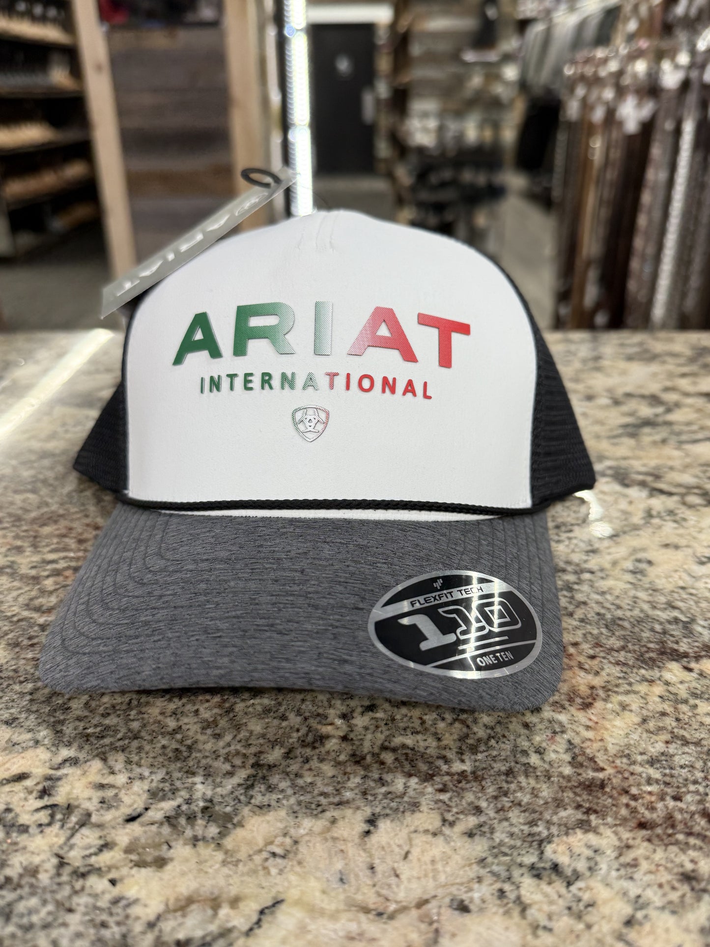 A300083205 | ARIAT WHITE/BLACK/GREY MEXICO CAP