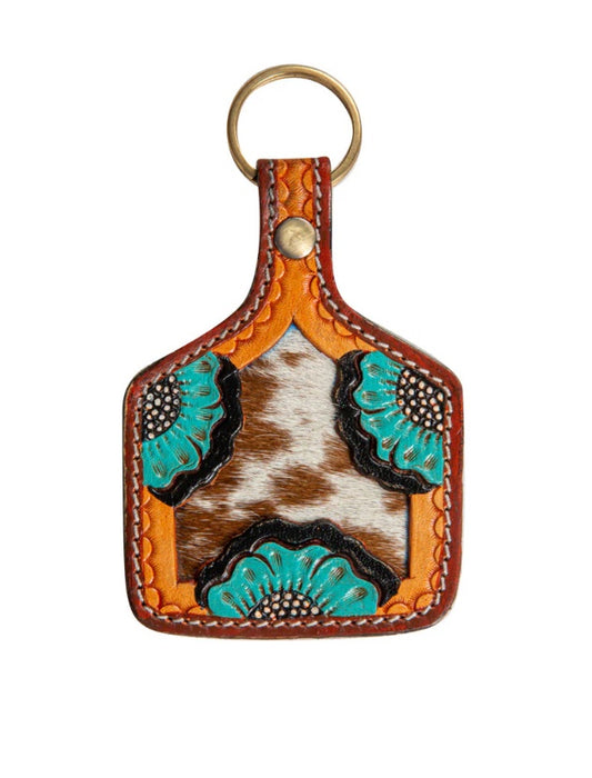 S-8206 | GLORY OF THE MORNING HAND-TOOLED KEY FOB