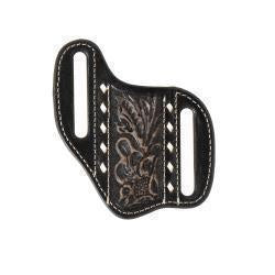 1806801 | NOCONA KNIFE SHEATH -BLACK FLORAL EMBOSSED