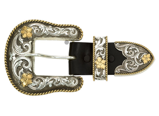 61565 | 3-PIECE BUCKLE SET - ANTIQUE FINISH