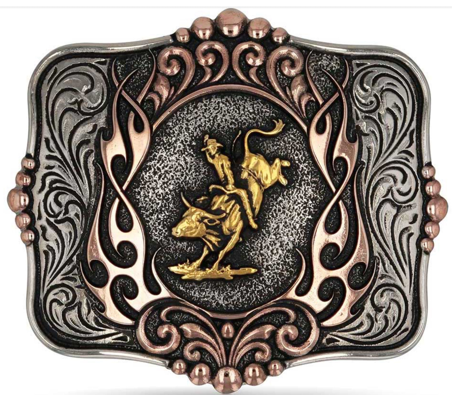 A1038P/ ATTITUDE TWO-TONE CODE OF THE WEST BUCKLE