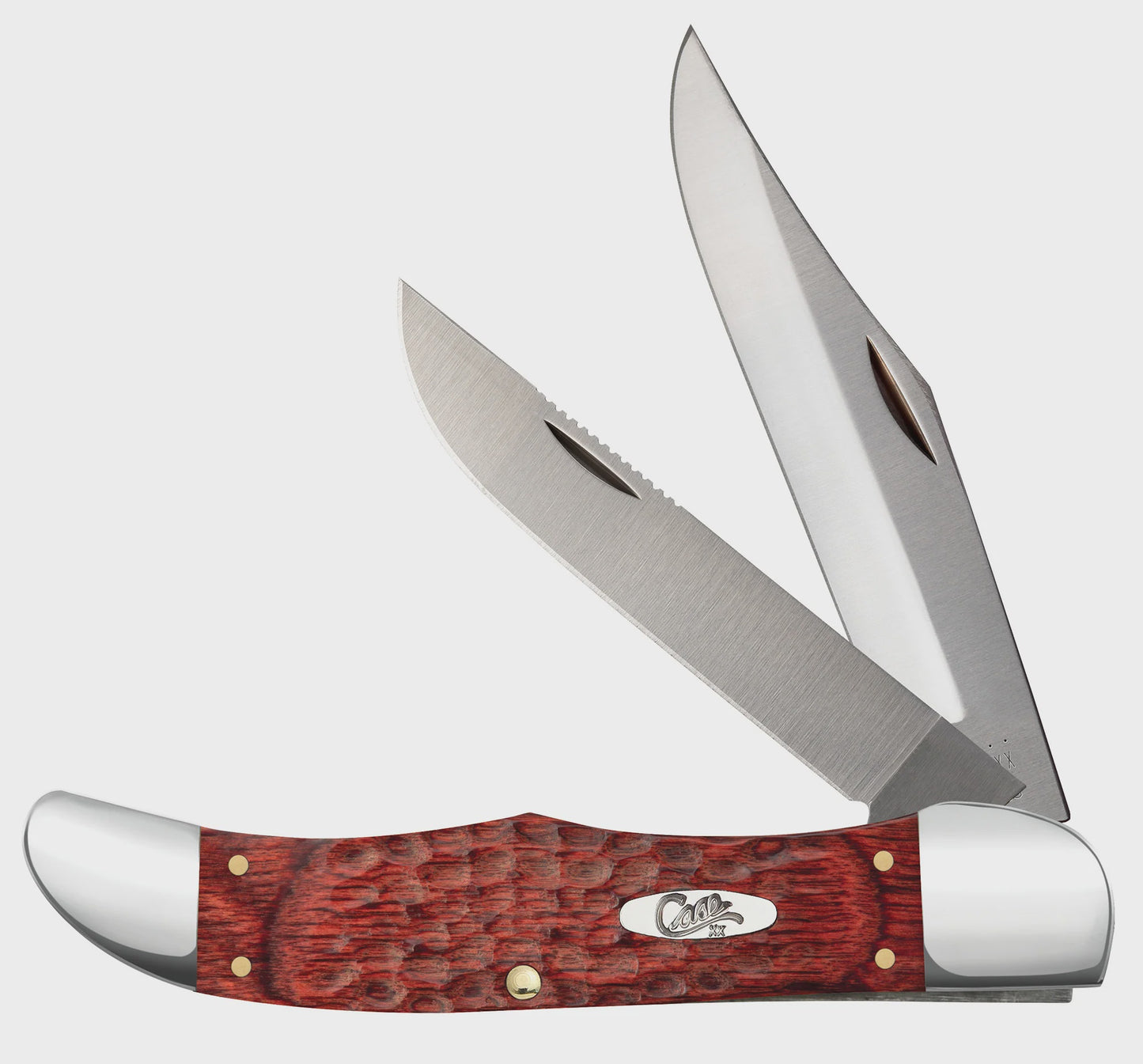 00189 / ROSEWOOD STANDARD JIG FOLDING HUNTER KNIFE W/ LEATHER SHEATH