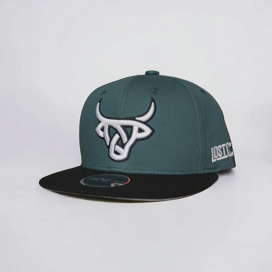 LOST CALF BASEBALL GREEN/BLACK CAP