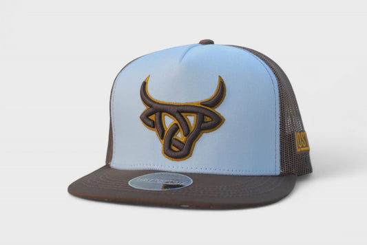 LOST CALF FUSTE WHITE/BROWN/GOLD CAP