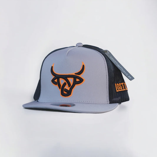 LOST CALF ZION GREY/BLACK/ORANGE CAP