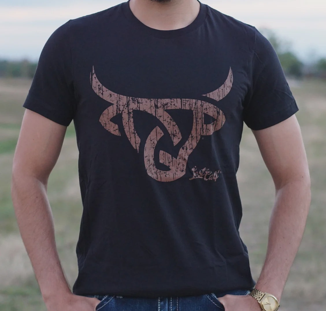 LOST CALF LAZO BLACK TEE