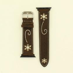 N3101044 | NOCONA BROWN LEATHER IWATCH BAND