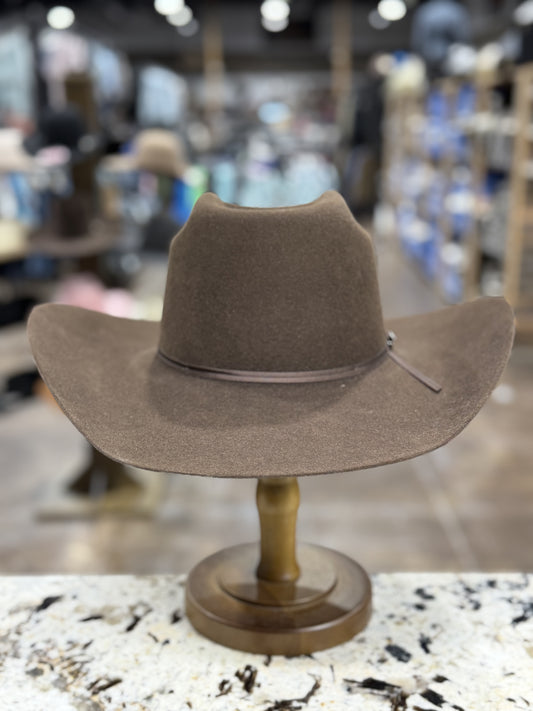 RESISTOL FELT 5X CHOCOLATE BARTON 4 1/4 INCH BRIM