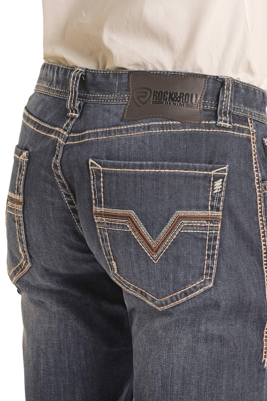BM1RD02488 | ROCK & ROLL MENS REVOLVER SLIM STRAIGHT JEAN