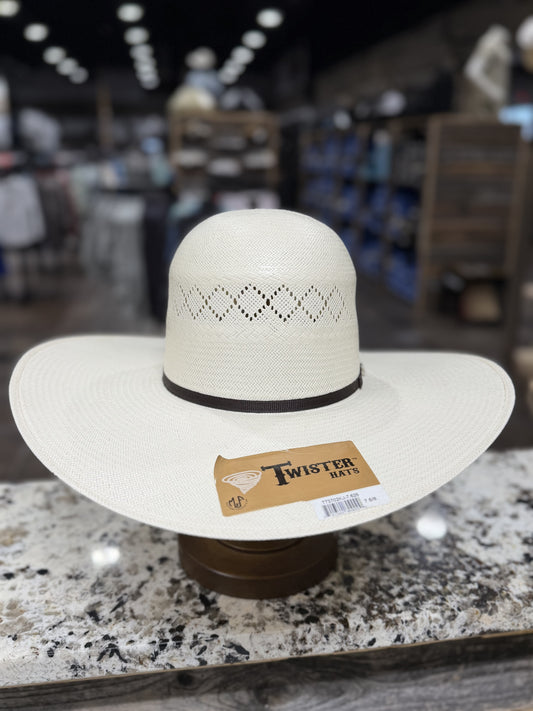 T73702KJ | TWISTER STRAW 20X SHANTUNG OPEN CROWN