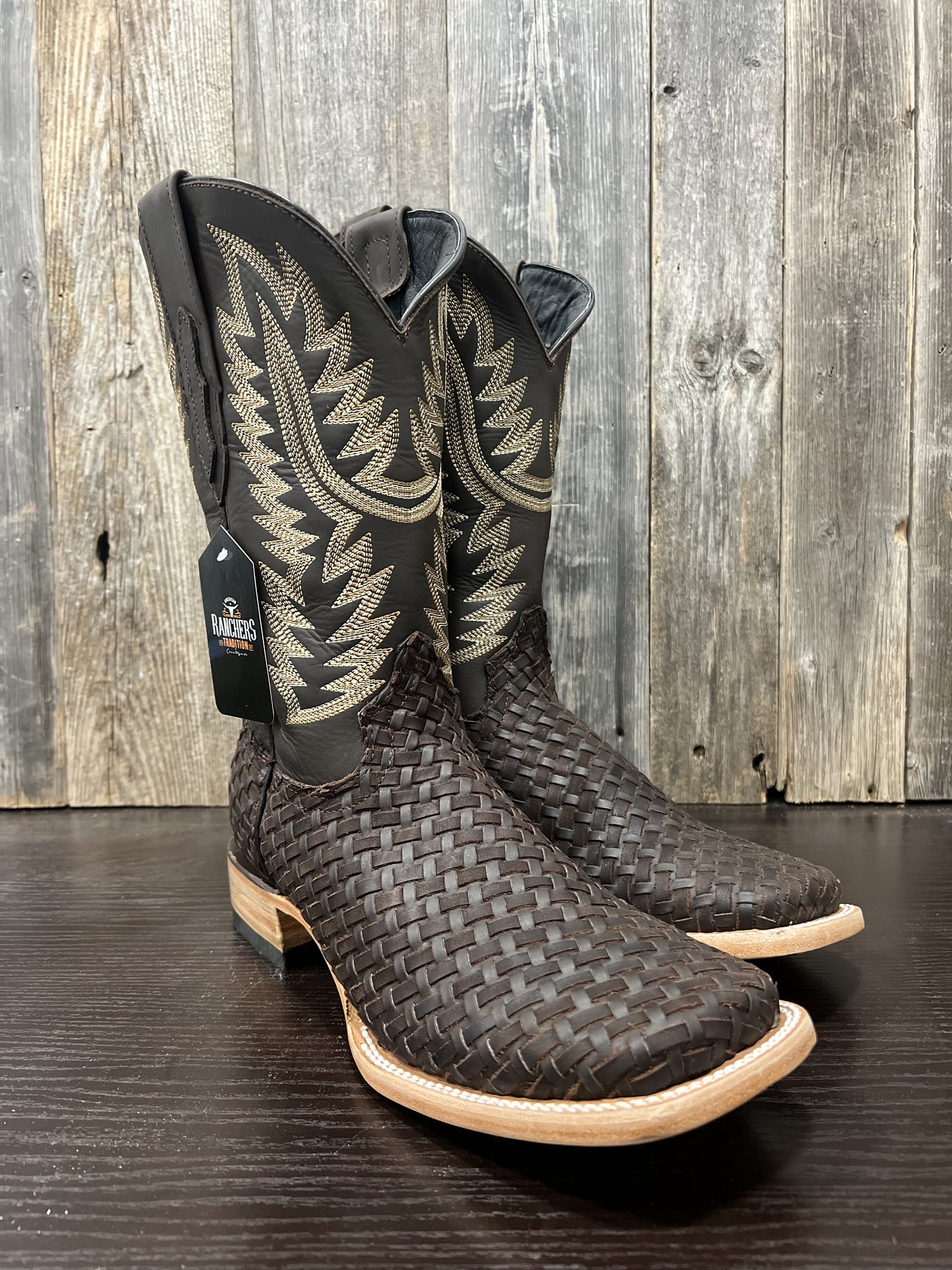RANCHERS BASKETWEAVE DIAGONAL CRAZY CHOCOLATE