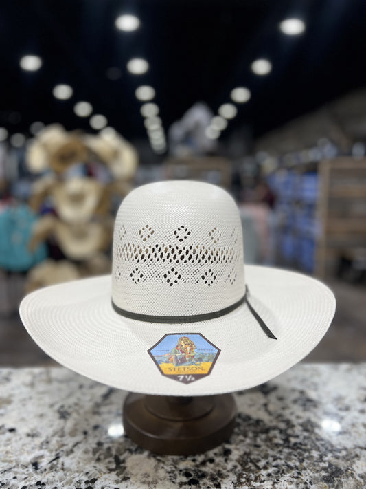 STETSON STRAW 20X BAKER NATURAL OPEN CROWN