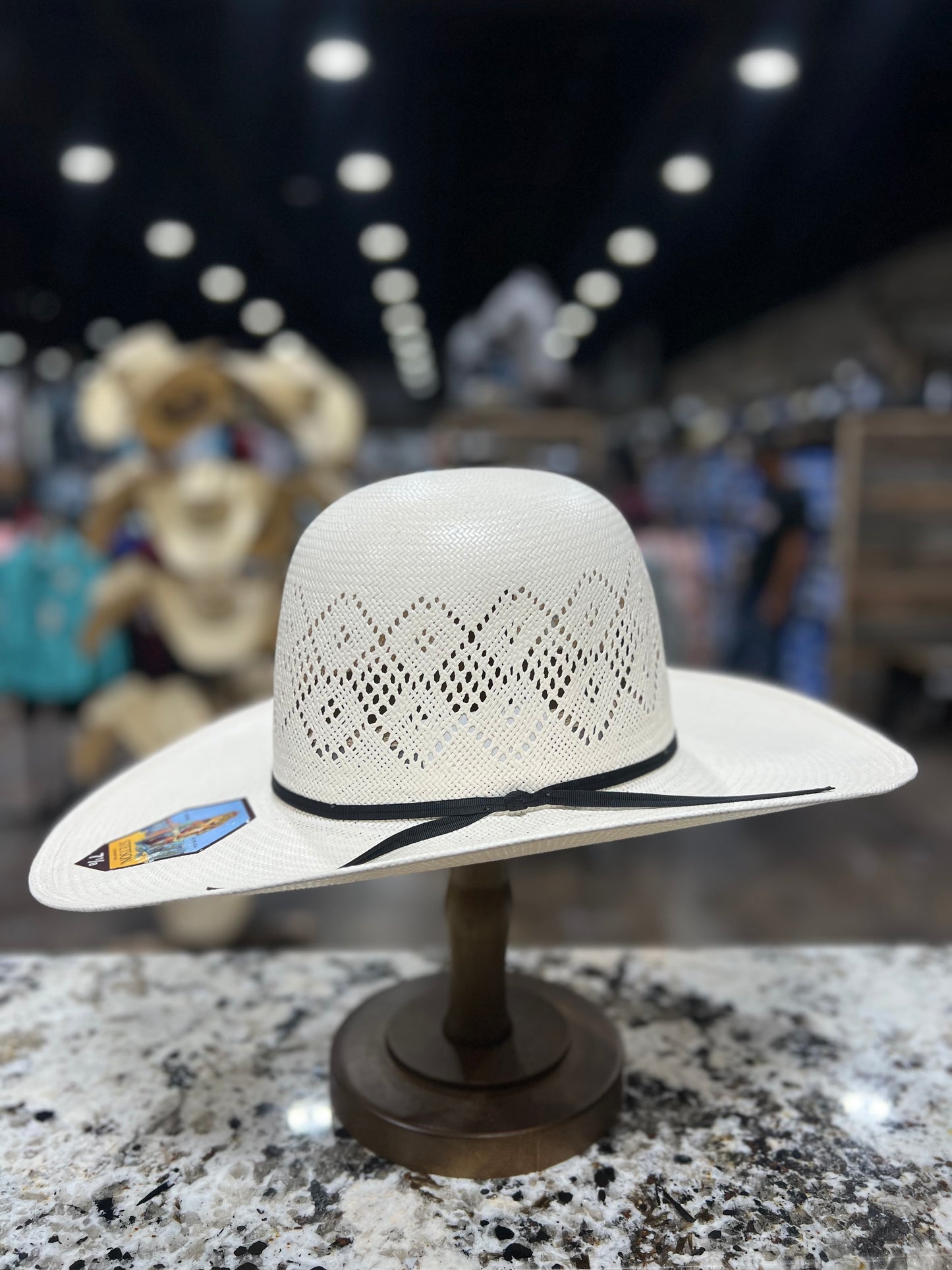 STETSON STRAW 10X BROOKWOOD OPEN CROWN