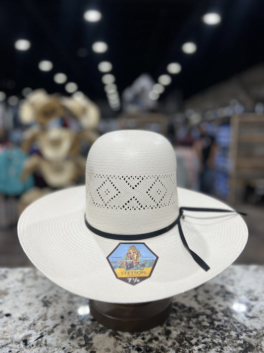 STETSON STRAW 10X SADDLEMAN OPEN CROWN