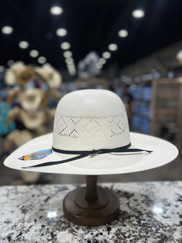 STETSON STRAW 10X SADDLEMAN OPEN CROWN