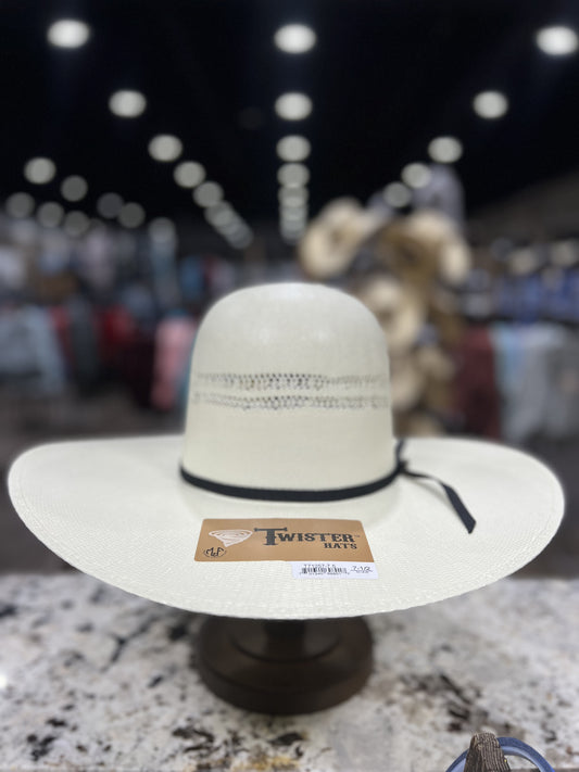 T71257 | TWISTER BANGORA STRAW OPEN CROWN 5 INCH BRIM