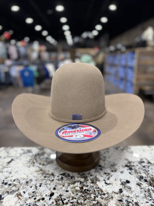AMERICAN FELT 10X PECAN OPEN CROWN 4 1/2 INCH BRIM