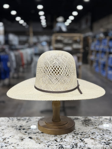 RESISTOL STRAW 7X MONTGOMERY JUTE OPEN CROWN 4 1/4 INCH BRIM