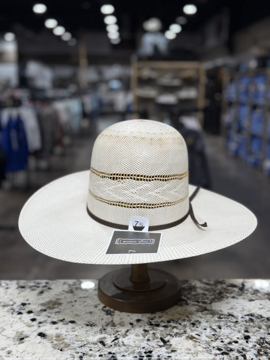 RODEO KING STRAW 20X HIGHWAY OPEN CROWN 4 1/2 INCH BRIM