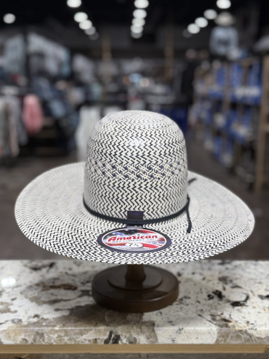 2020-2CBLK | | AMERICAN STRAW HAT OPEN CROWN 4 1/4 INCH BRIM