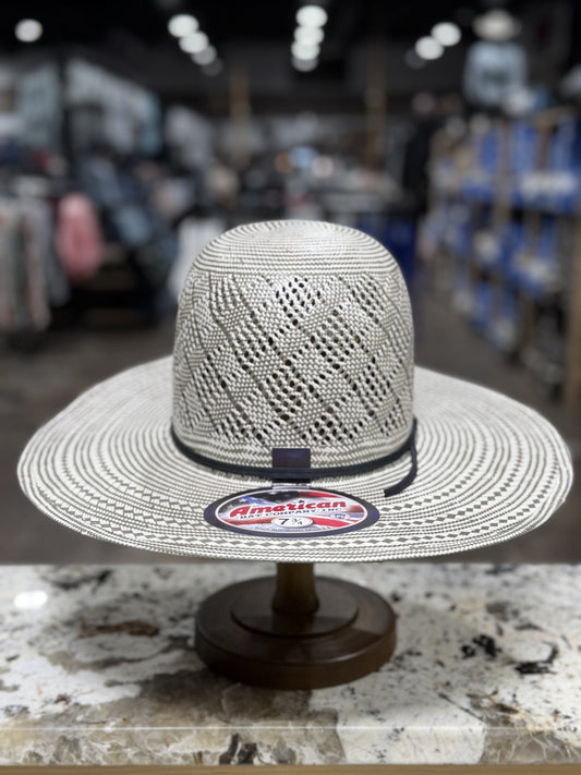 5100-2CBLK | AMERICAN STRAW HAT OPEN CROWN 4 1/4 INCH BRIM