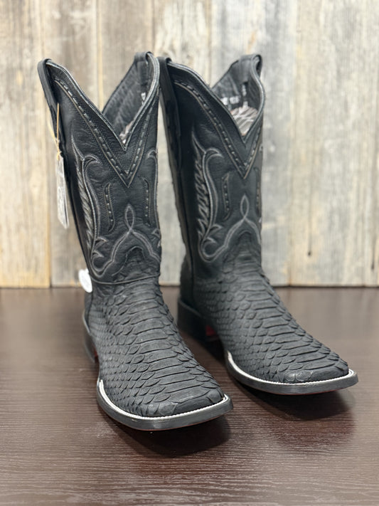 RANCHERS PYTHON BLACK MATTE RED BOTTOM WITH WHITE STITCHING