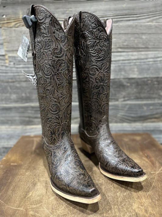 RANCHERS WMNS FLORAL PRINT CINCELADO CAFE