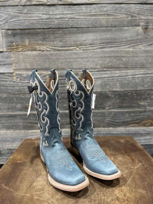 L6095 | CIRCLE G WMNS LEATHER BLUE BOOT