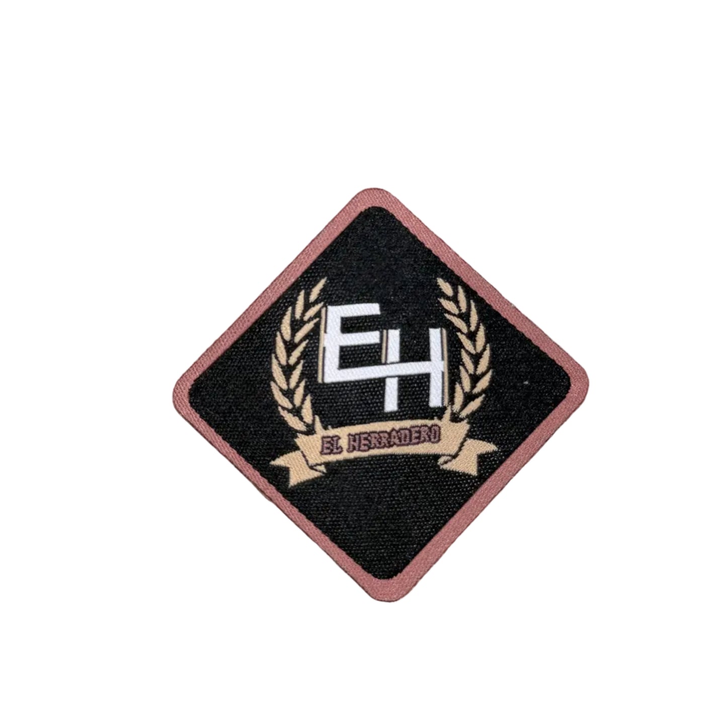 EL HERRADERO RHOMBUS PATCH BLACK/PEACH